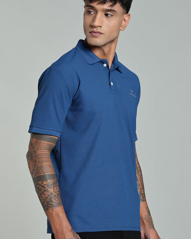 Sapphire Blue - Active wear Polo Tshirt