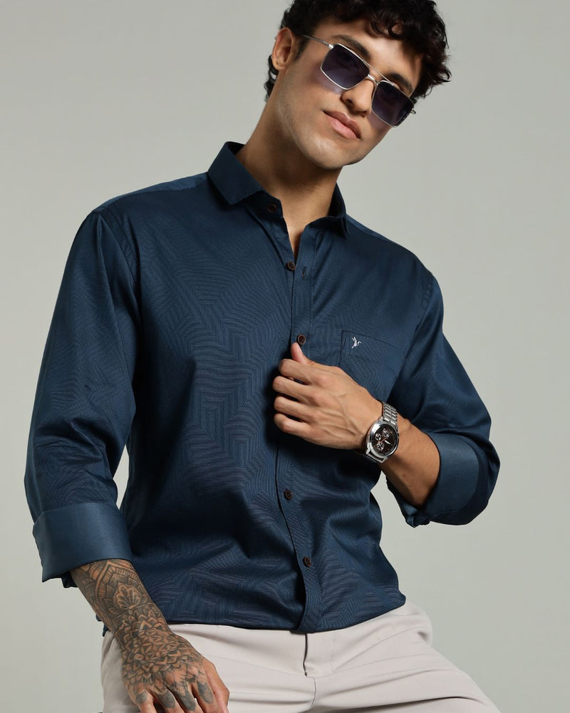 Green Cube Print -Full-Stain Proof