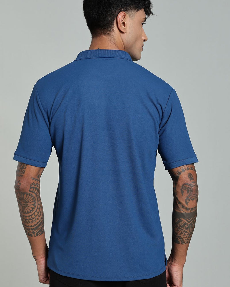 Sapphire Blue - Active wear Polo Tshirt