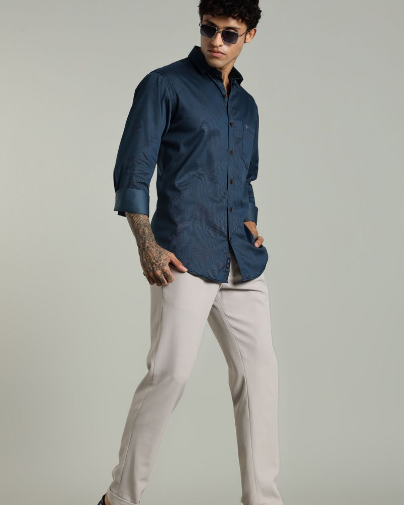 Green Cube Print -Full-Stain Proof