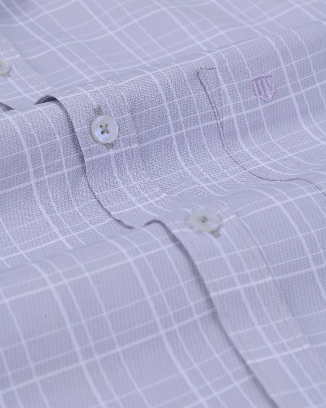 Grey Line Checks - Full Sleeve - Formal Linen