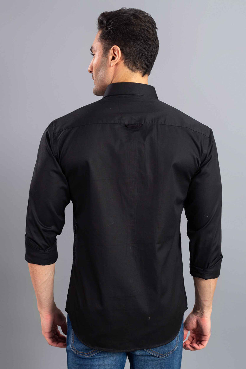 Pure Black Solid-Full-Stain Proof