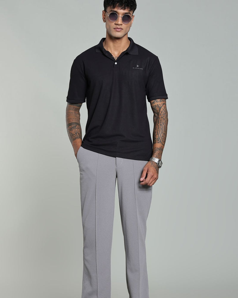 Bold Black - Active wear Polo Tshirt