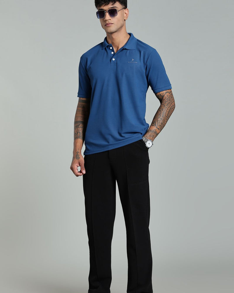 Sapphire Blue - Active wear Polo Tshirt