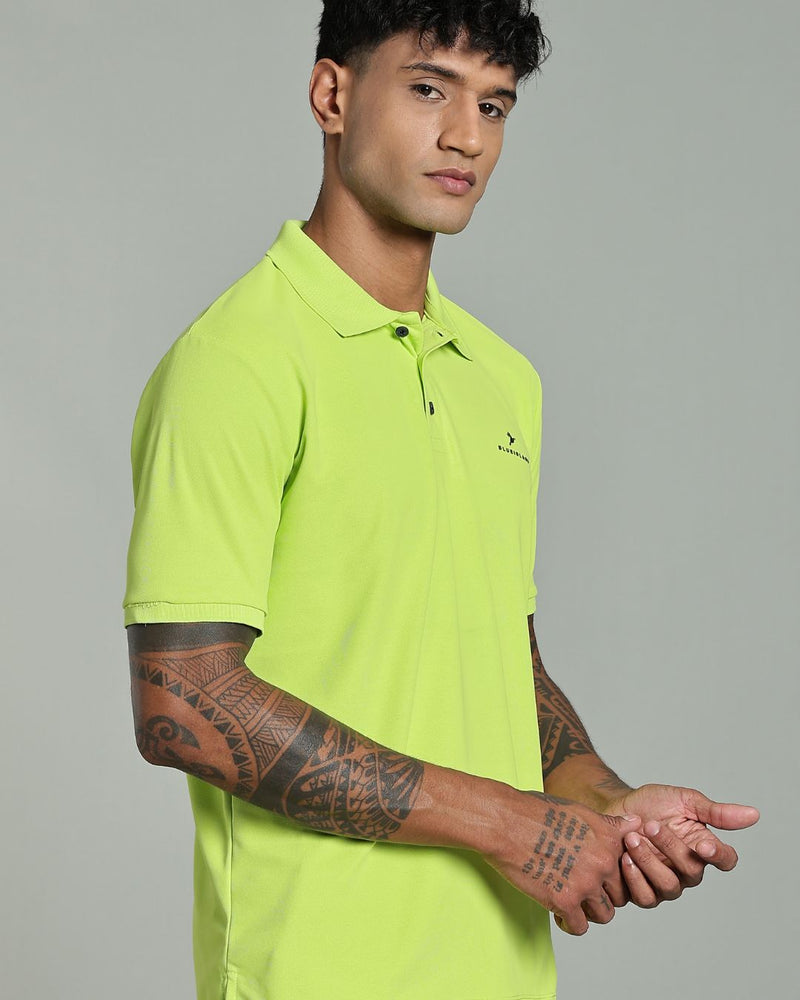 Lime Green - Active wear Polo Tshirt