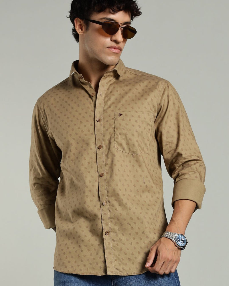 Brown Strike Print -Full-Stain Proof