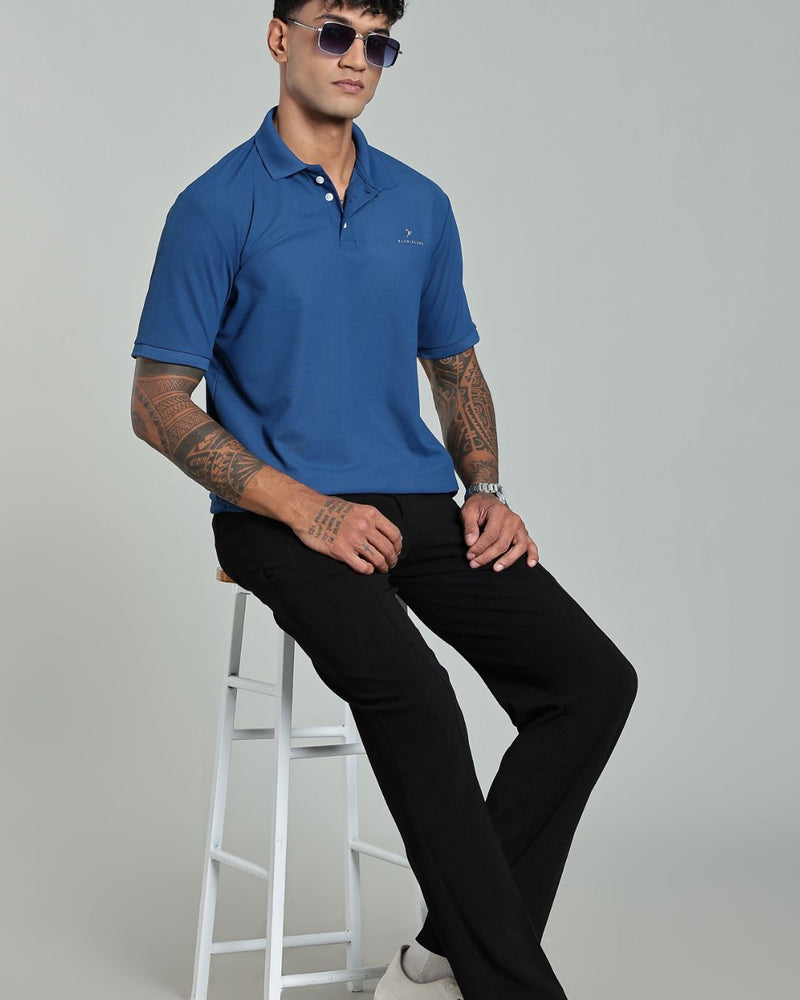 Sapphire Blue - Active wear Polo Tshirt