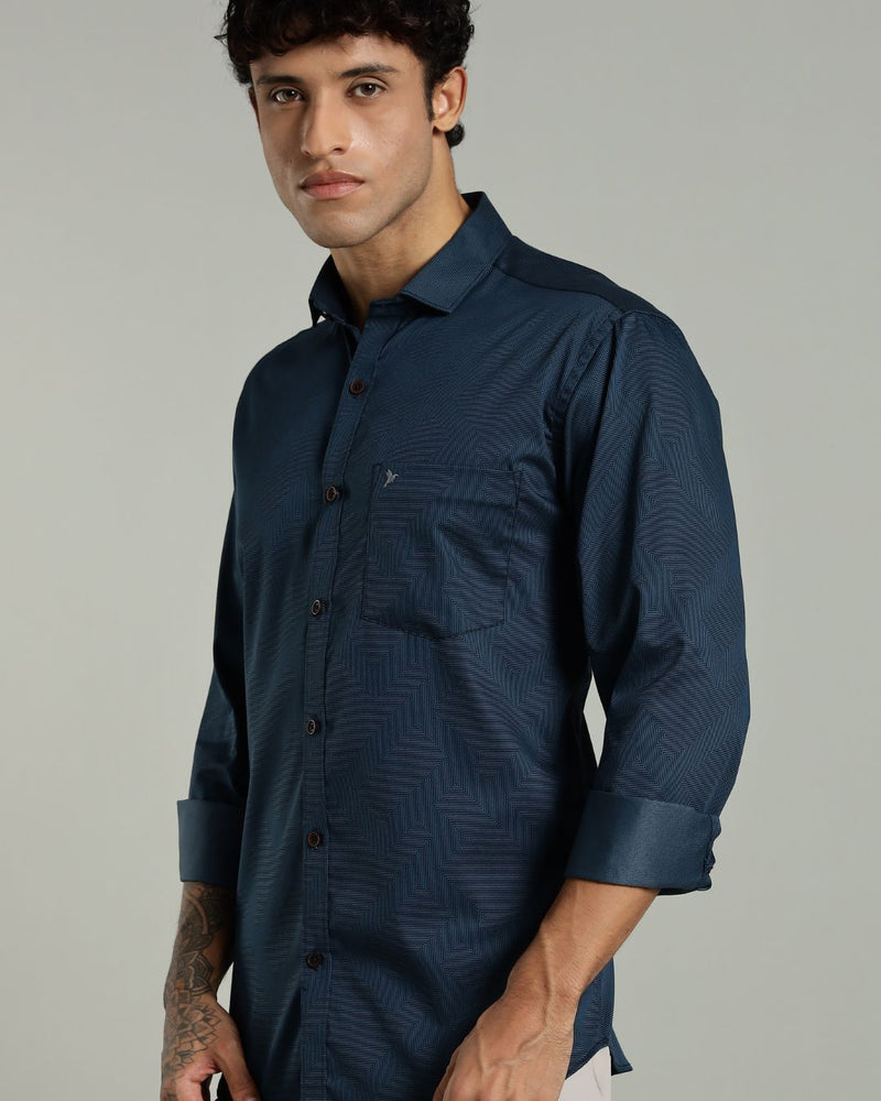 Green Cube Print -Full-Stain Proof