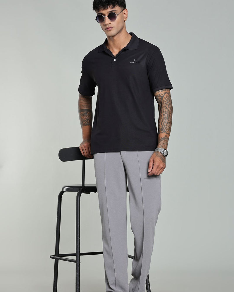 Bold Black - Active wear Polo Tshirt