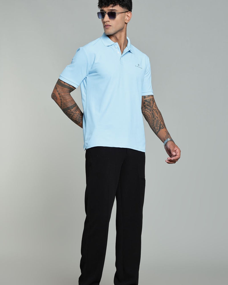 Sky Blue - Active wear Polo Tshirt