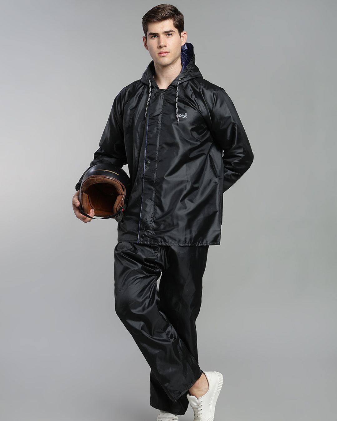 Black Rain Jacket with Pant