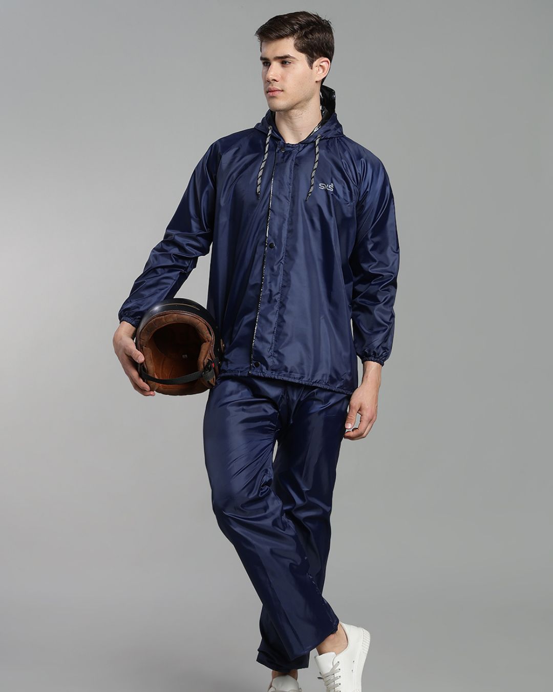 Navy Rain Jacket with Pant