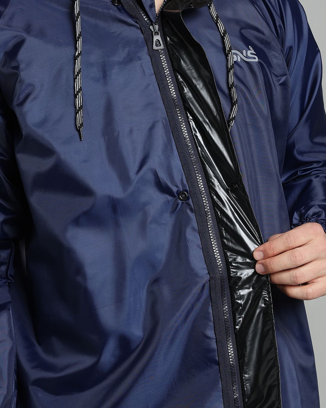 Navy Rain Jacket with Pant