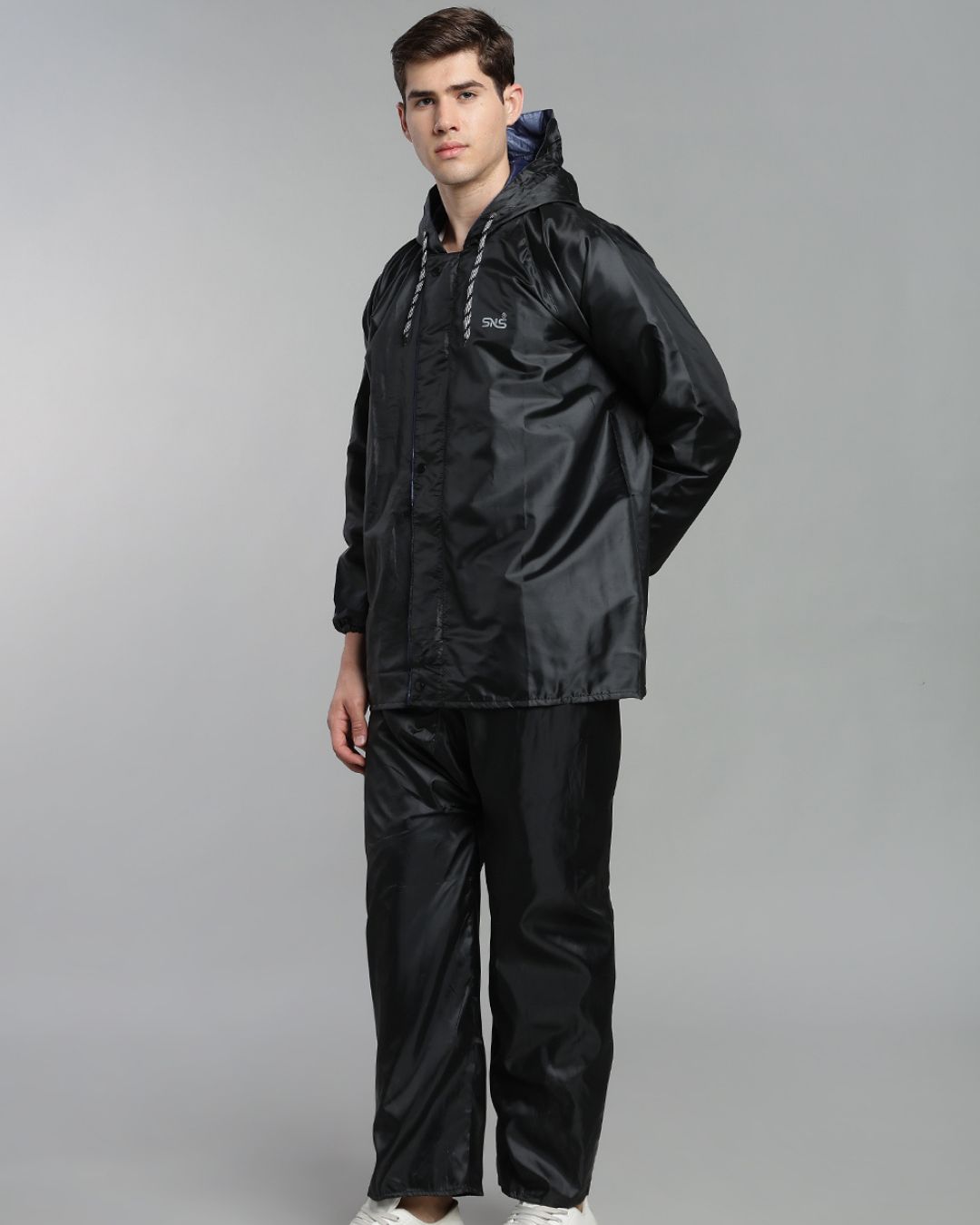 Black Rain Jacket with Pant