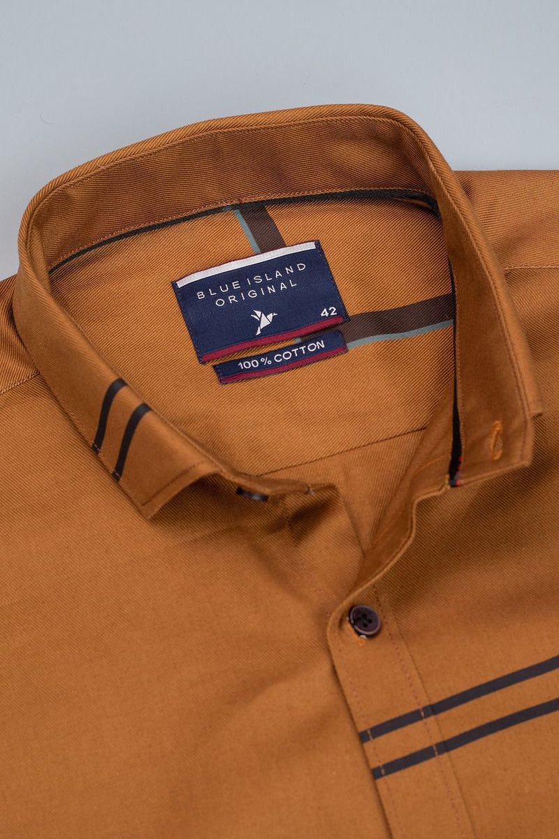 Golden Brown Print -Full-Stain Proof