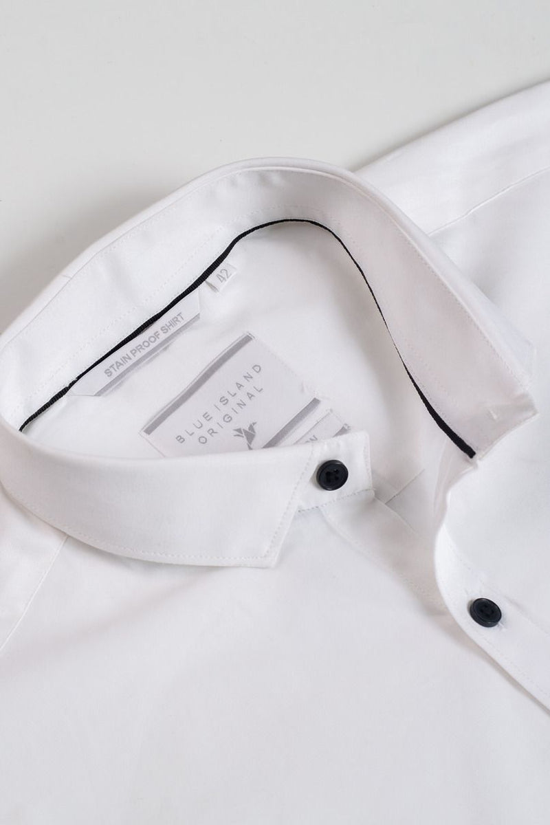 White with Black Solid-Full-Stain Proof