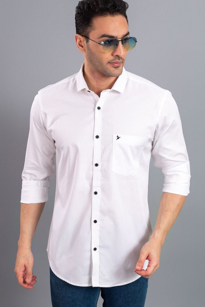 White with Black Solid-Full-Stain Proof