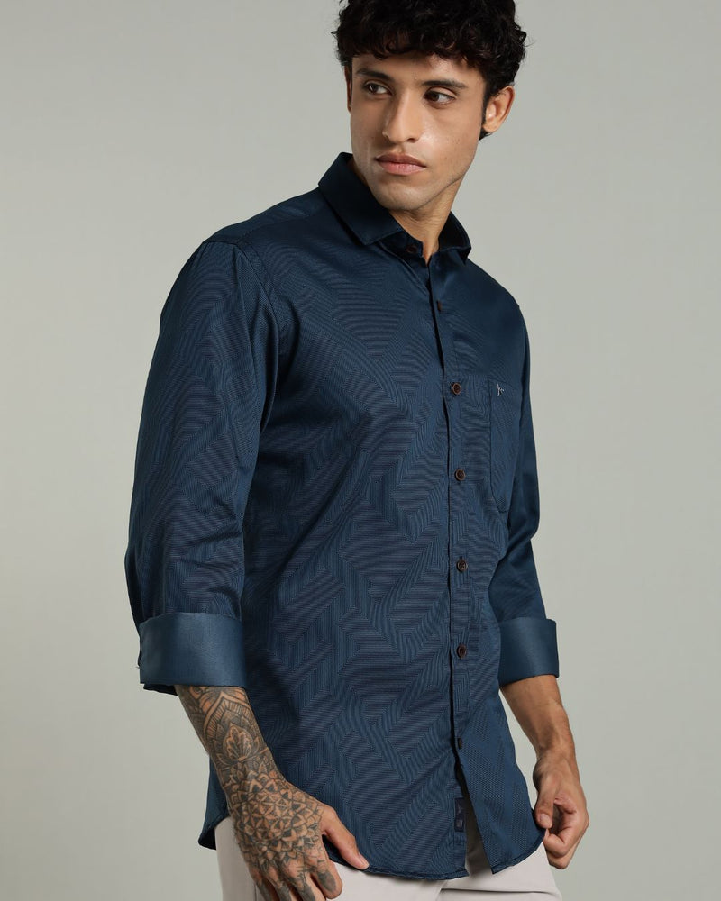 Green Cube Print -Full-Stain Proof