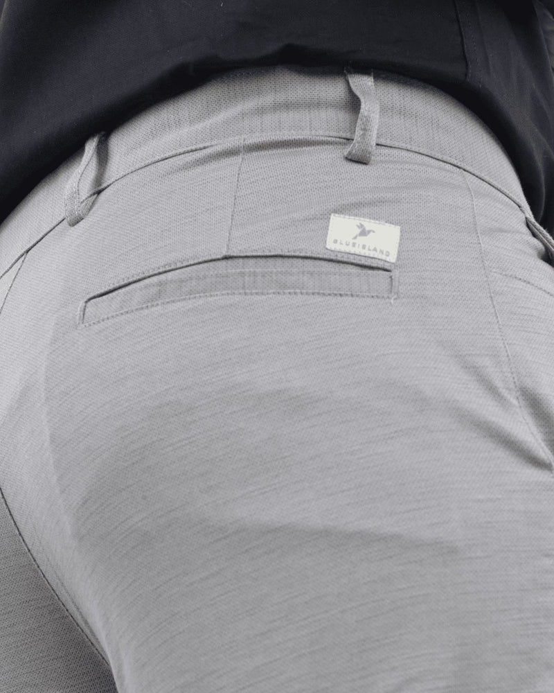 Beige Cream Dot Printed - 2 way stretch - COTTON PANT