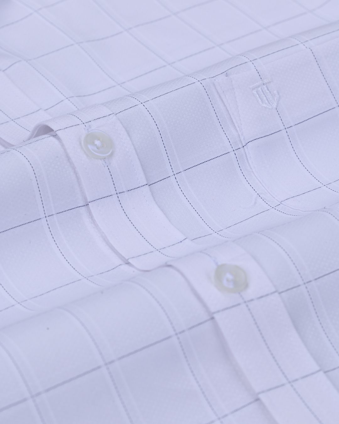 White Line Checks - Full Sleeve - Formal Linen