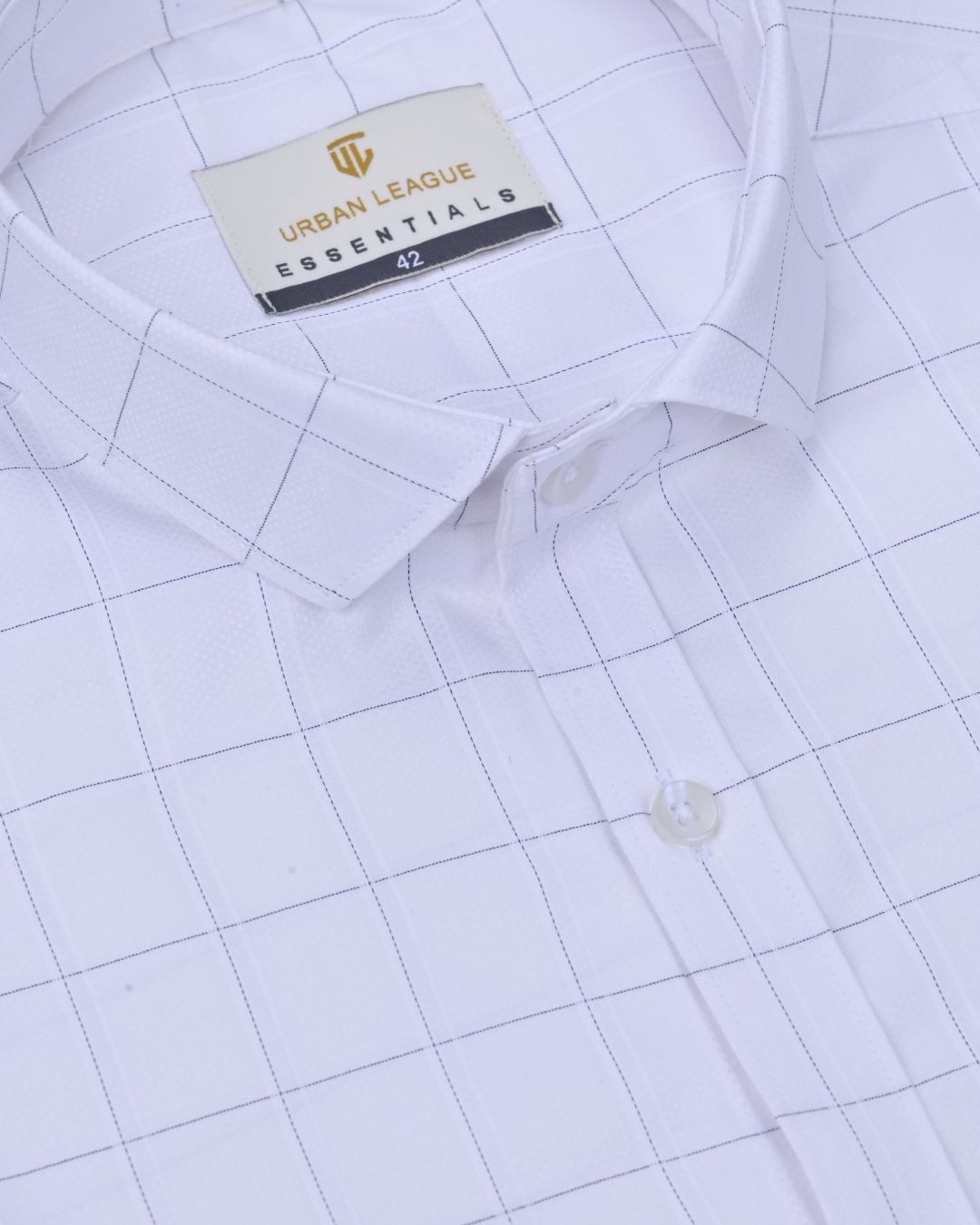White Line Checks - Full Sleeve - Formal Linen