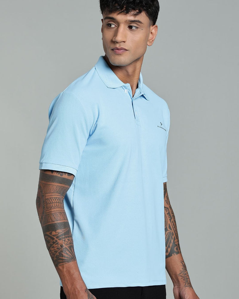 Sky Blue - Active wear Polo Tshirt