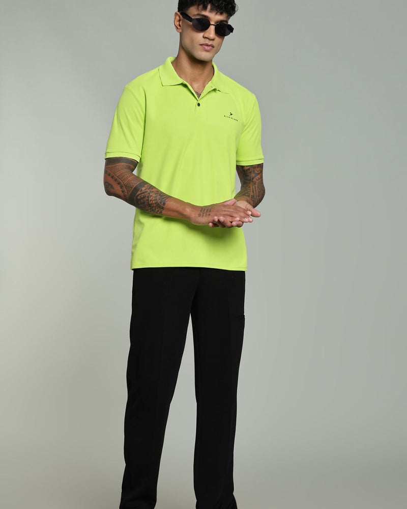 Lime Green - Active wear Polo Tshirt