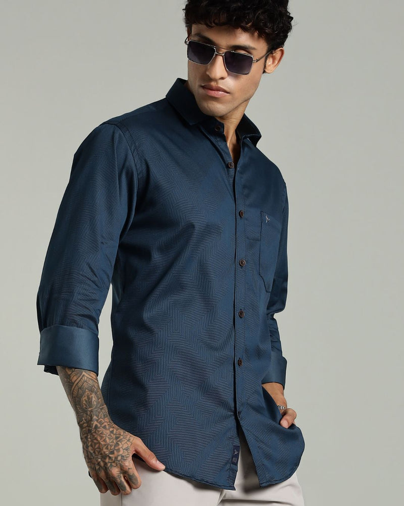 Green Cube Print -Full-Stain Proof