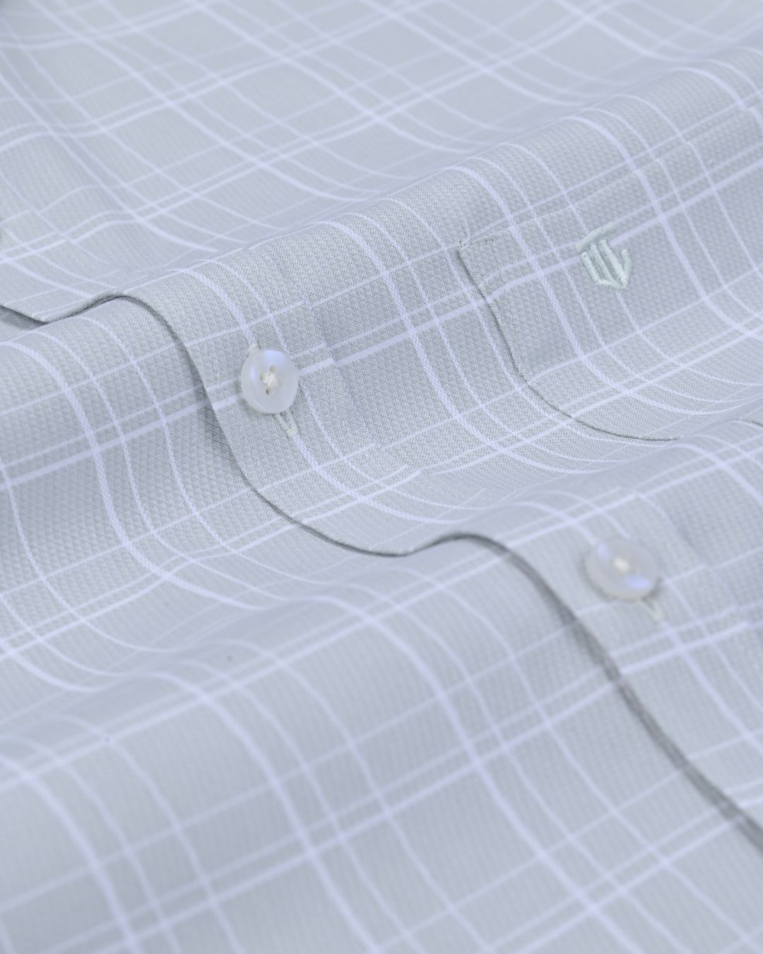 Lite Green Line Checks - Full Sleeve - Formal Linen