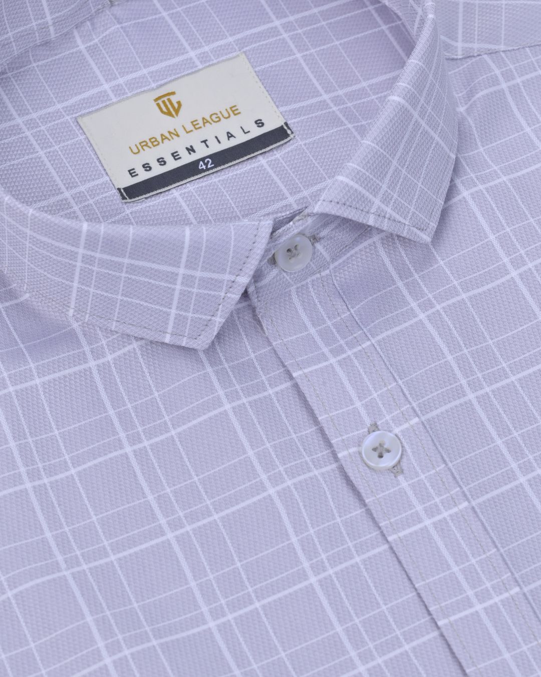 Grey Line Checks - Full Sleeve - Formal Linen