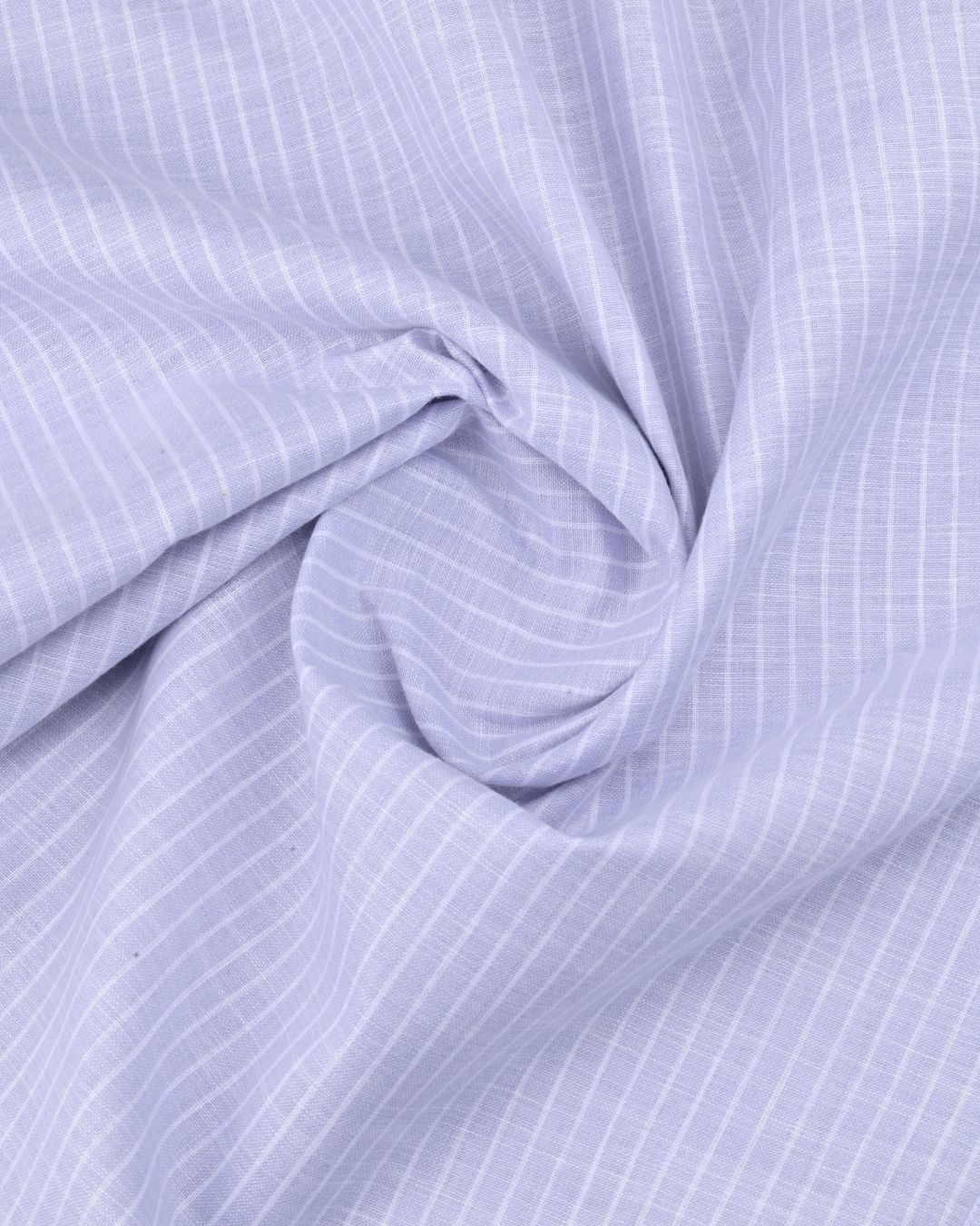 Silver & White - Full Sleeve - Striped Linen