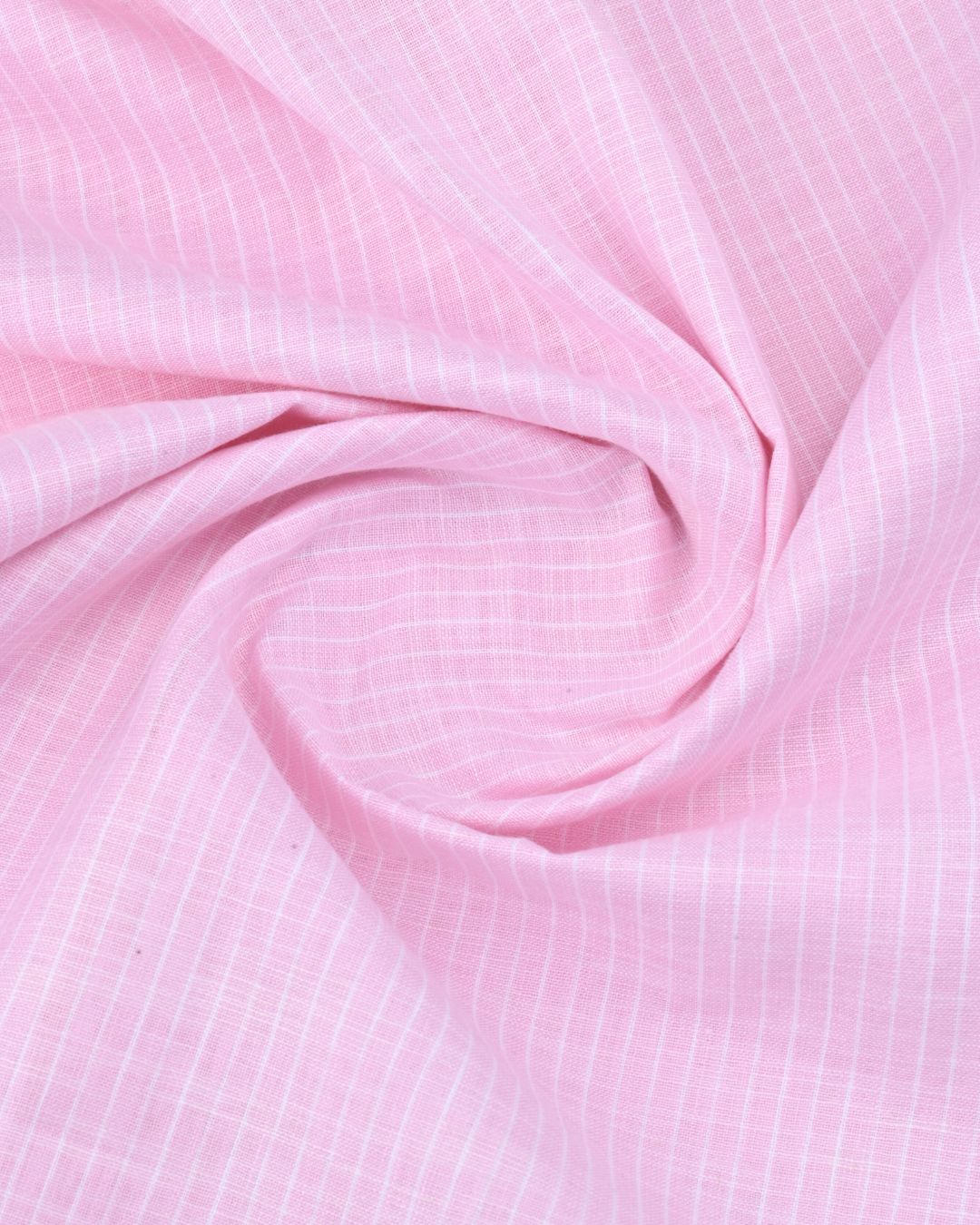 Pink & White - Full Sleeve - Striped Linen