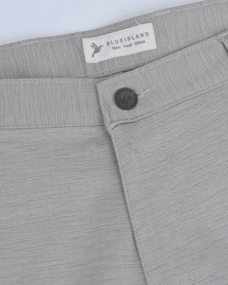 Beige Cream Dot Printed - 2 way stretch - COTTON PANT