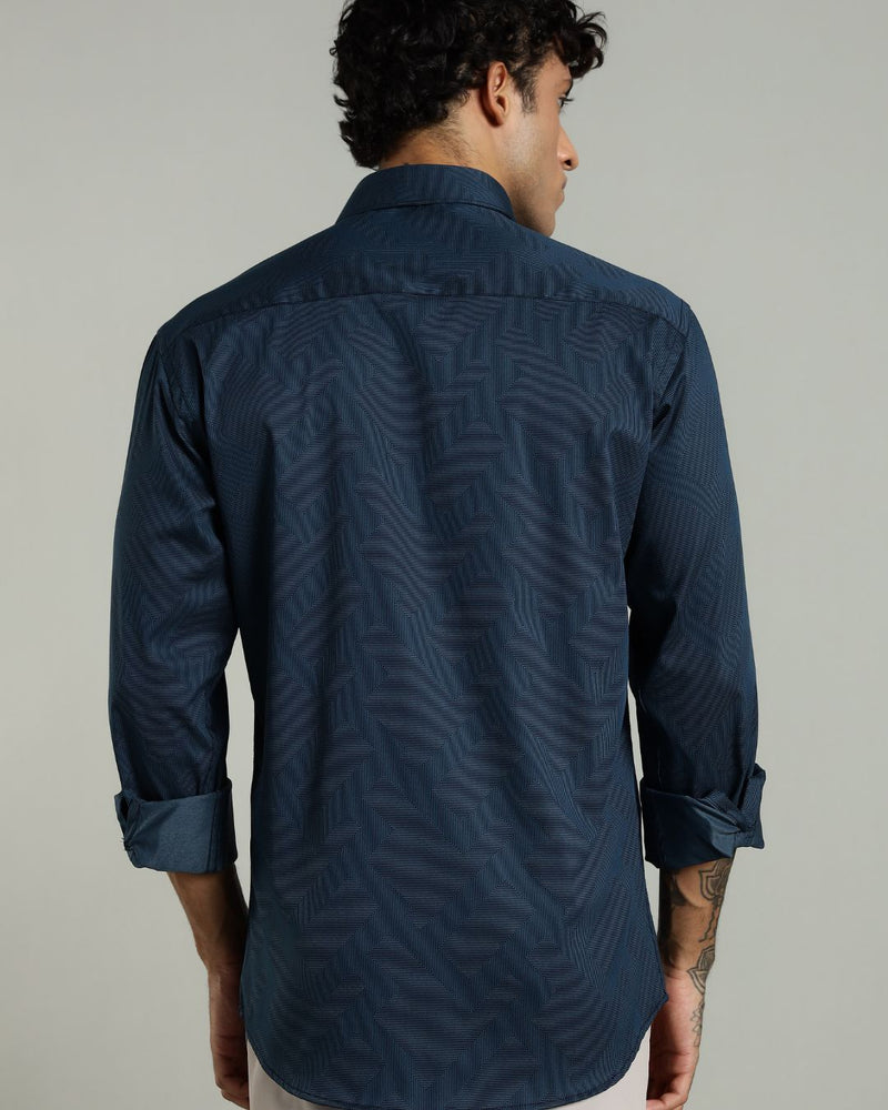 Green Cube Print -Full-Stain Proof