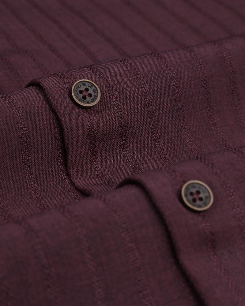 Vintage Maroon Dotted Lines - Full - Airlite Shirt