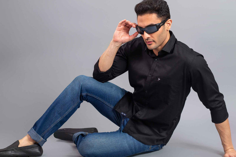 Pure Black Solid-Full-Stain Proof