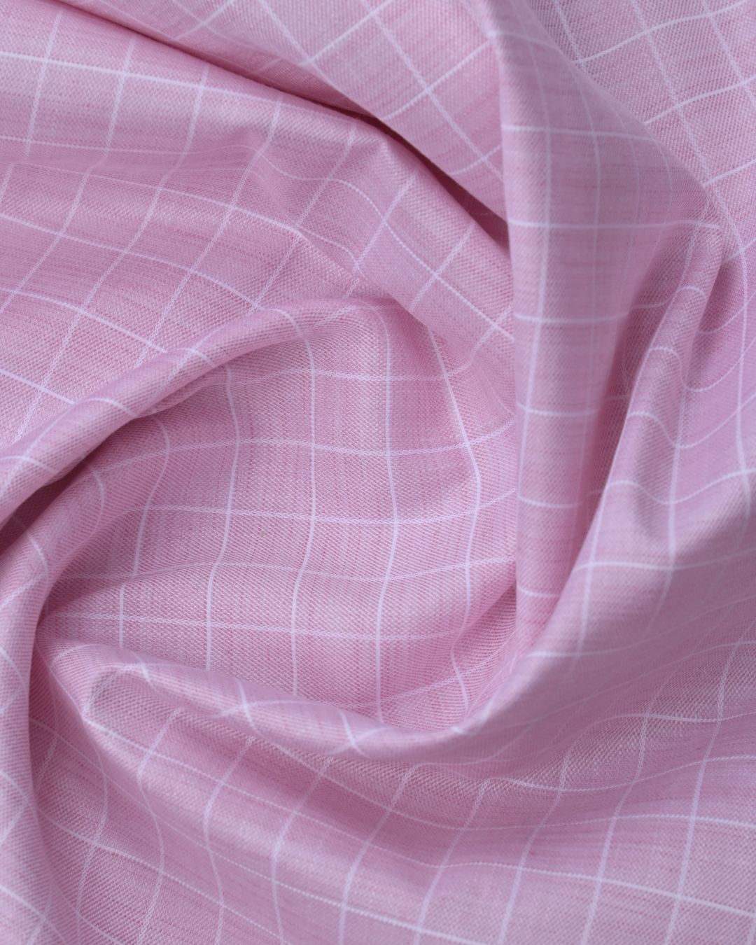 Pink Mini Checks - Full Sleeve - Formal Linen