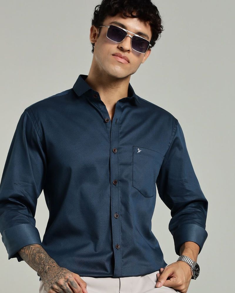 Green Cube Print -Full-Stain Proof