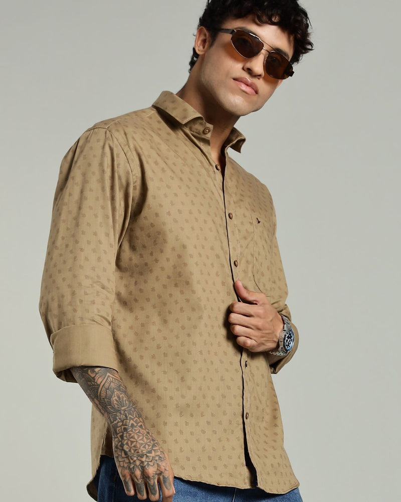 Brown Strike Print -Full-Stain Proof