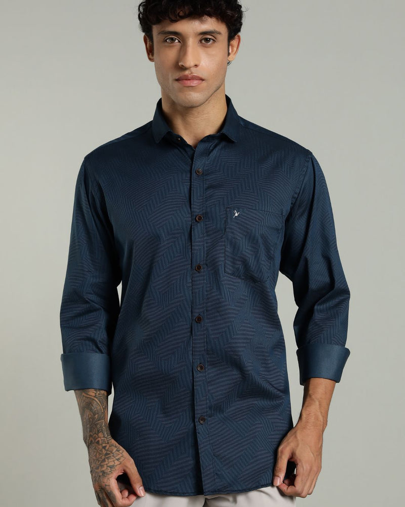 Green Cube Print -Full-Stain Proof