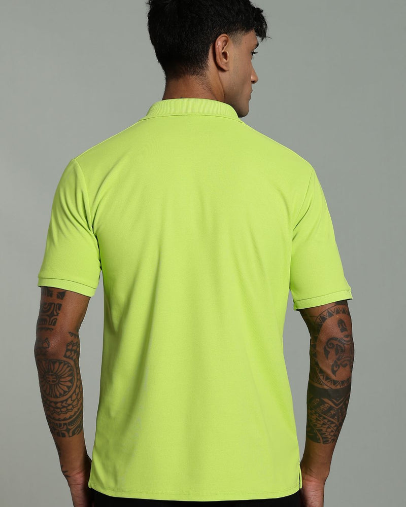 Lime Green - Active wear Polo Tshirt