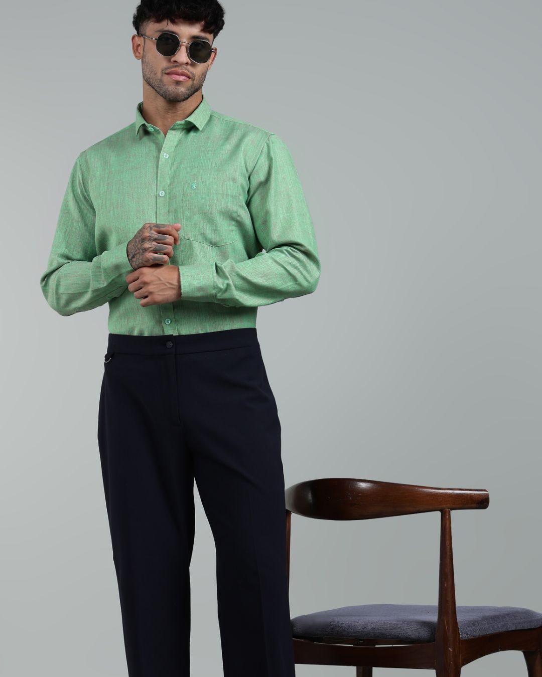 Sage Green - Full Sleeve - Premium Linen