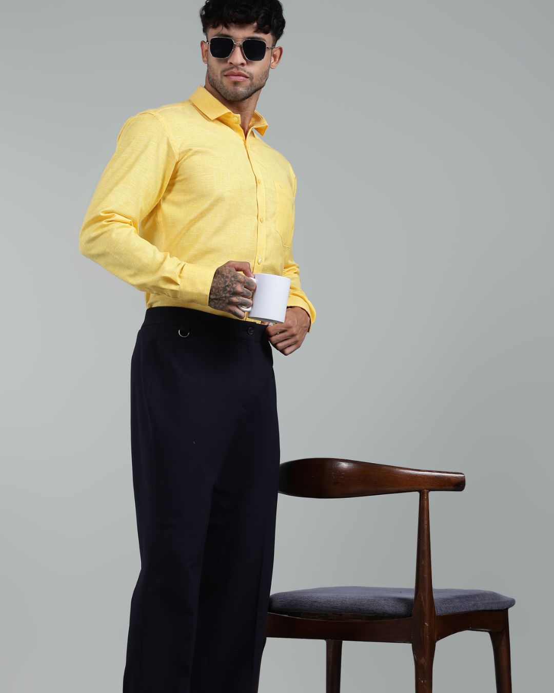 Crisp Yellow - Full Sleeve - Premium Linen