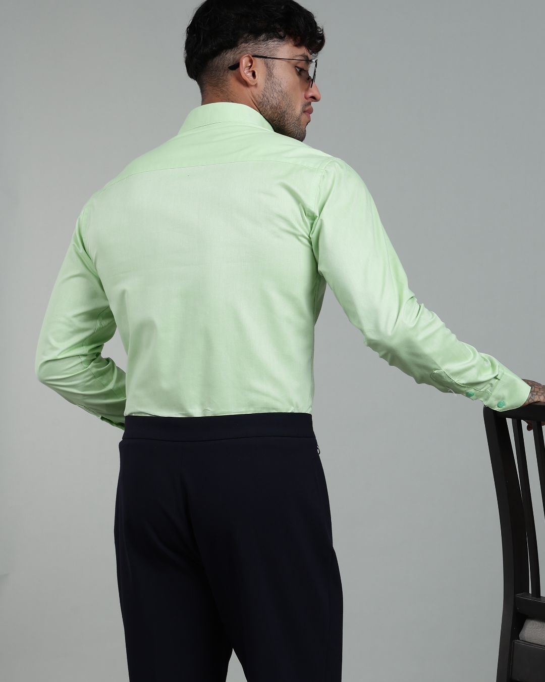 Pistah Green - Full Sleeve - Oxford Linen