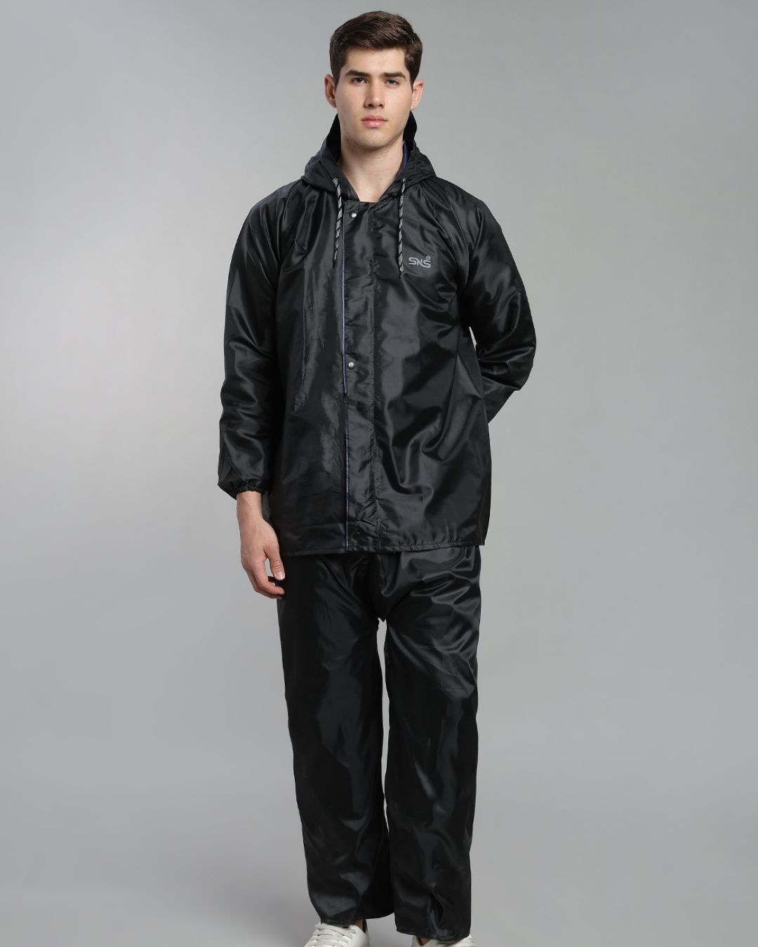 Black Rain Jacket with Pant