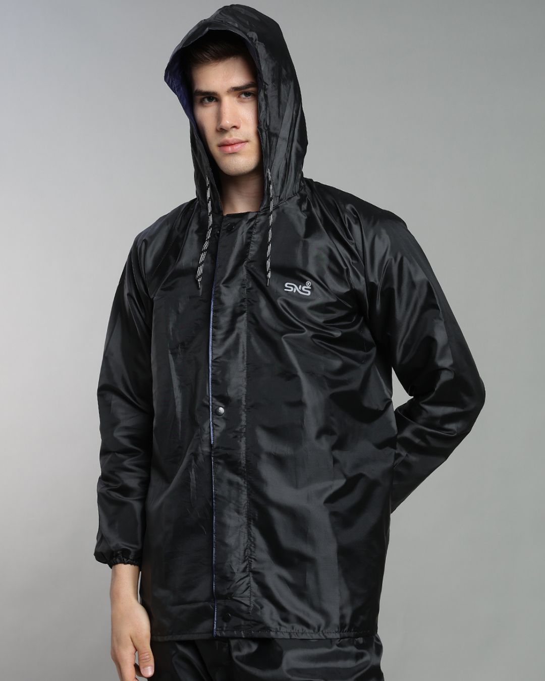 Black Rain Jacket with Pant
