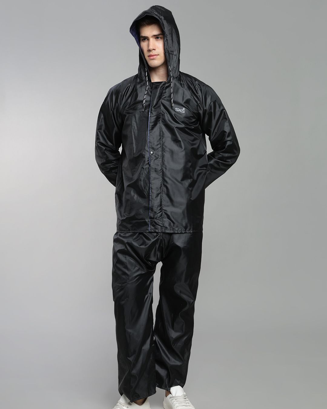 Black Rain Jacket with Pant