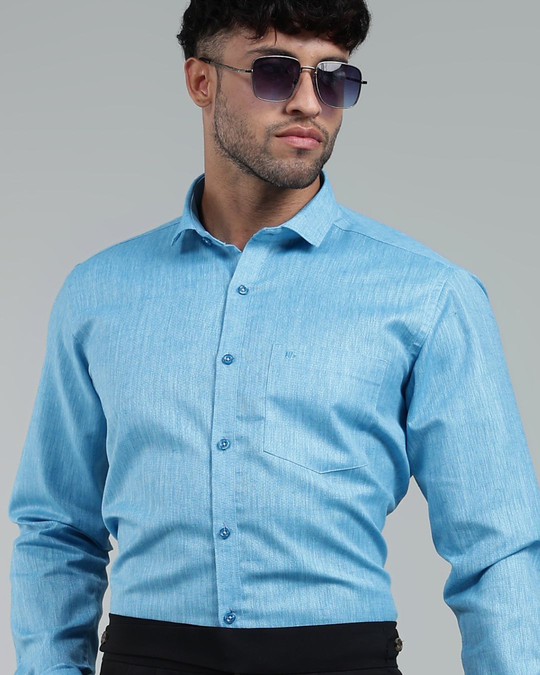 Ocean Blue - Full Sleeve - Premium Linen