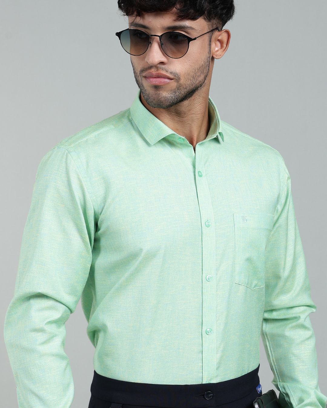 Neon Green - Full Sleeve - Premium Linen