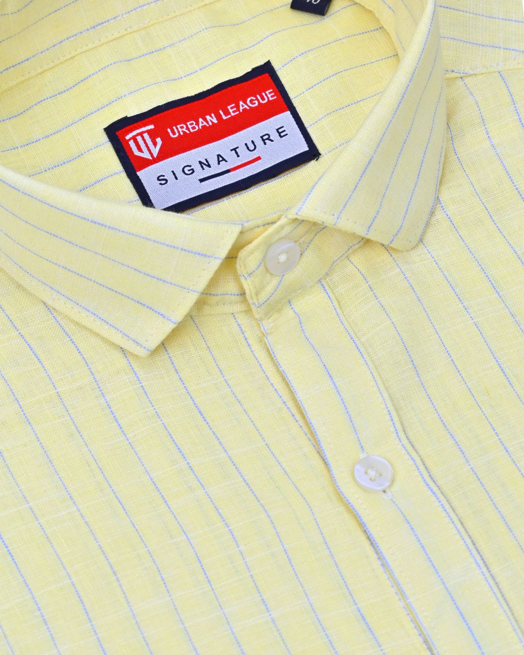 Spring Yellow Stripes - Full Sleeve - Bamboo Linen
